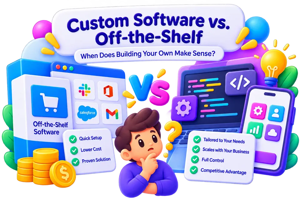 Custom Software vs. Off-the-Shelf: When Does Building Your Own Make Sense?